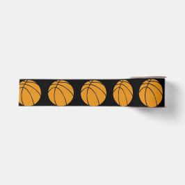 Basketballdesign in traditionellem Orange und Schw Ripsband