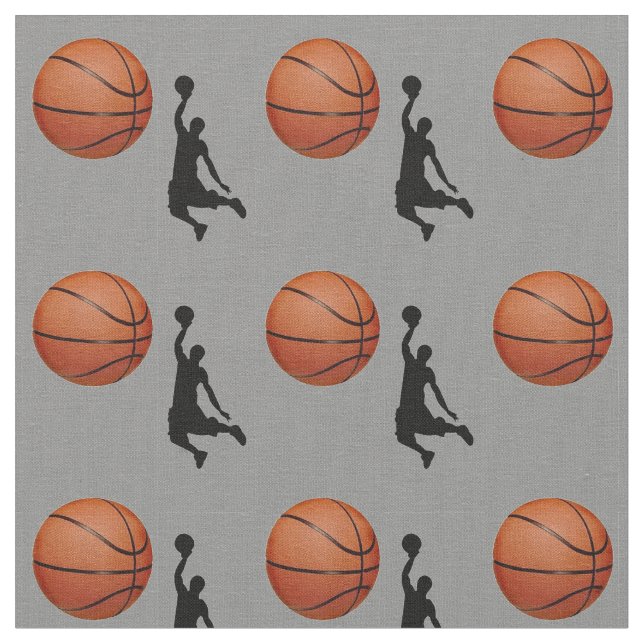 Basketballdesign Stoff (Nahaufnahme)