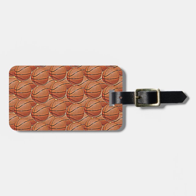 BASKETBÄLLE GEPÄCKANHÄNGER (Vorderseite horizontal)