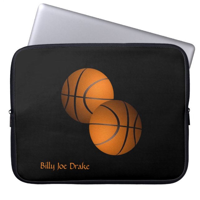 Basketbälle Laptopschutzhülle (Vorderseite)