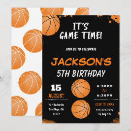 Basketballeinladung Einladung