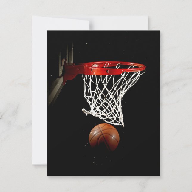 Basketballeinladungen Einladung (Vorderseite)