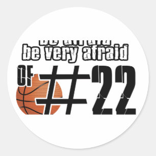 Basketballentwürfe der Nr.-22 Runder Aufkleber