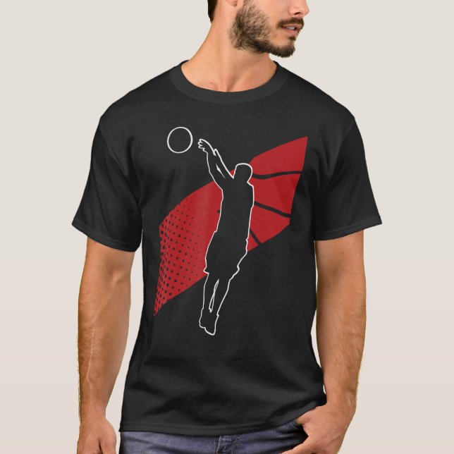 Basketballer Basketball Hoop Dunking Basketball Ho T-Shirt (Vorderseite)
