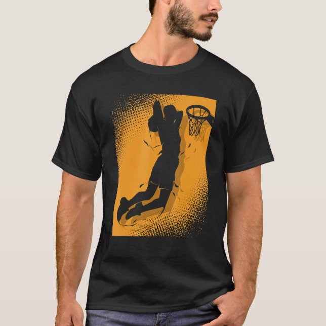 Basketballer Basketball Hoop Dunking Basketball Ho T-Shirt (Vorderseite)