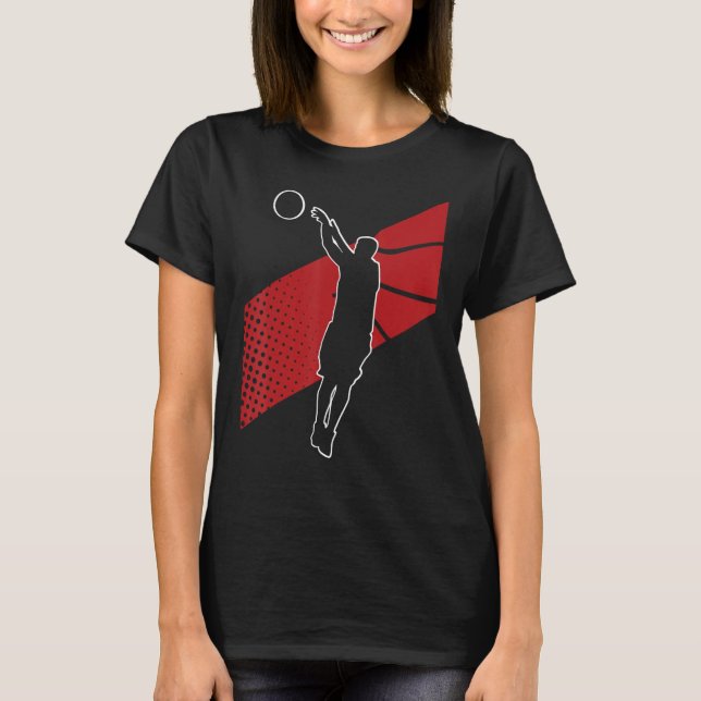 Basketballer Basketball Hoop Dunking Basketball Ho T-Shirt (Vorderseite)