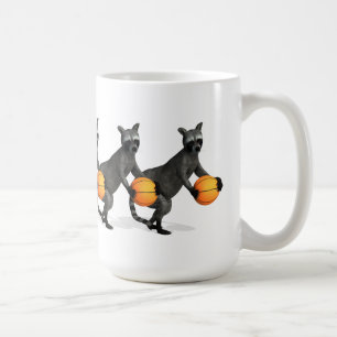 Basketballer Raccoon Kaffeetasse