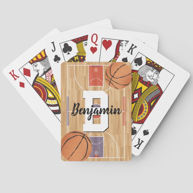 Basketballfächer Spielkarten (Rückseite)