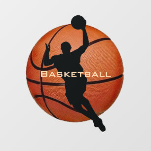 Basketballfensterklammer Fensteraufkleber