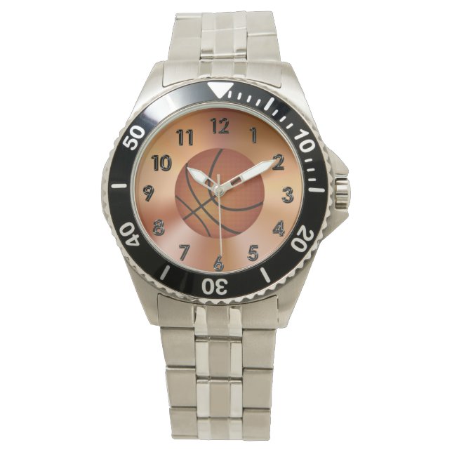 Basketballgeschenke für Typ, Custom Basketball Wat Armbanduhr (Vorderseite)