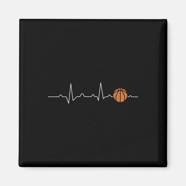 Basketballherz 1 magnet (Vorne)