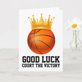 Basketballkarten viel Glück Karte