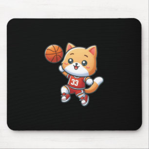 Basketballkatze Nr. 33 auflegen Mousepad