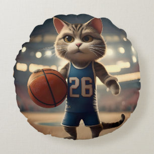 Basketballkatze, Rundes Kissen