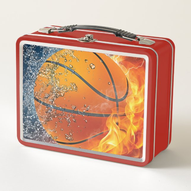 Basketballkissen Metall Brotdose (Vorderseite)
