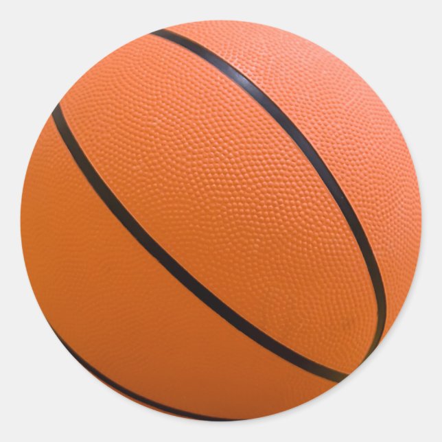 Basketballkleber Runder Aufkleber (Vorderseite)