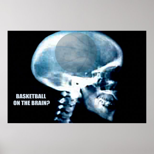 Basketballkopf (Röntgen) Poster (Vorne)