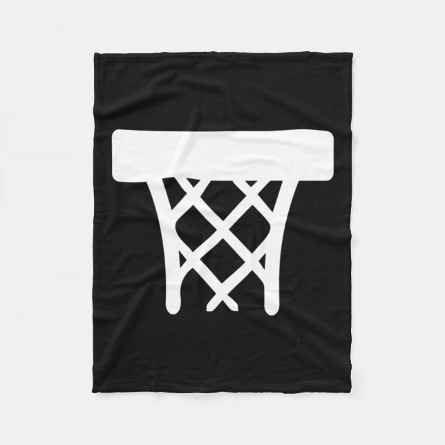 Basketballkorb Fleecedecke (Vorderseite)