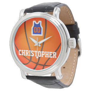Basketballkorb für individuelle Name und Spieler Armbanduhr