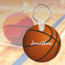 Basketballkorb-Schlüsselanhänger mit Teamname