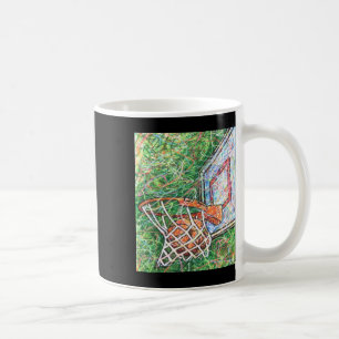 Basketballkorb und Netz Kaffeetasse