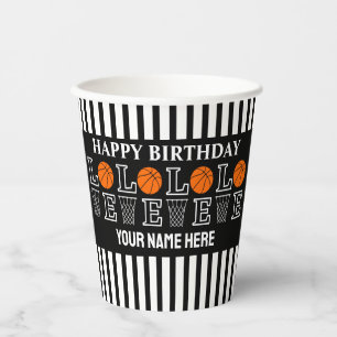 Basketballkörbe, Basketballspieler-Geschenk Pappbecher
