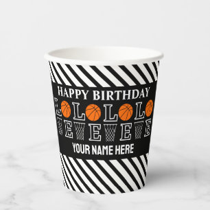 Basketballkörbe, Basketballspieler-Geschenk Pappbecher