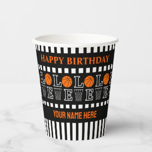 Basketballkörbe, Basketballspieler-Geschenk Pappbecher