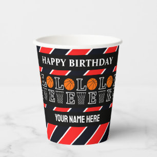 Basketballkörbe, Basketballspieler-Geschenk Pappbecher