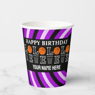 Basketballkörbe, Basketballspieler-Geschenk Pappbecher