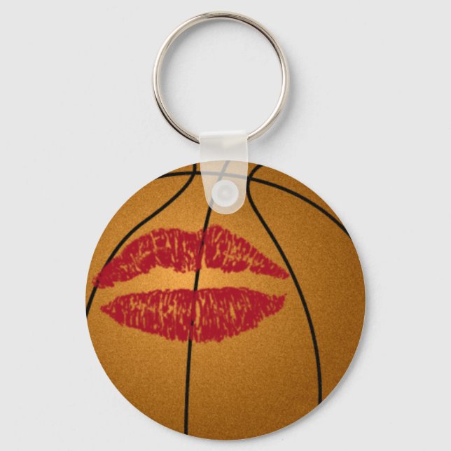 Basketballkuss Schlüsselanhänger (Vorderseite)