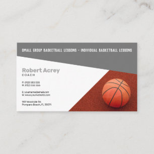 Basketballlehrer   Coach   Ausbilder Visitenkarte