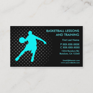 Basketballlektionen, die kundenspezifische visitenkarte