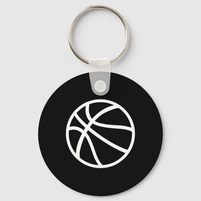 Basketballlogo Schlüsselanhänger (Vorderseite)