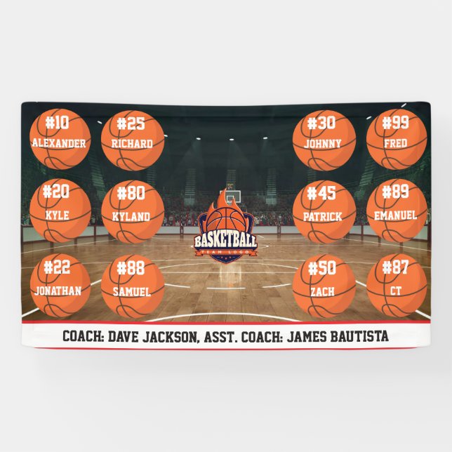 Basketballmannschaft Banner (Horizontal)