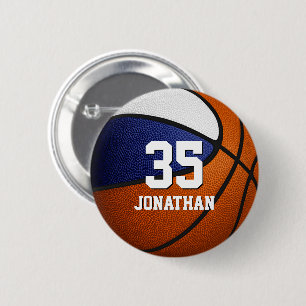 Basketballmannschaft für Jungs Button