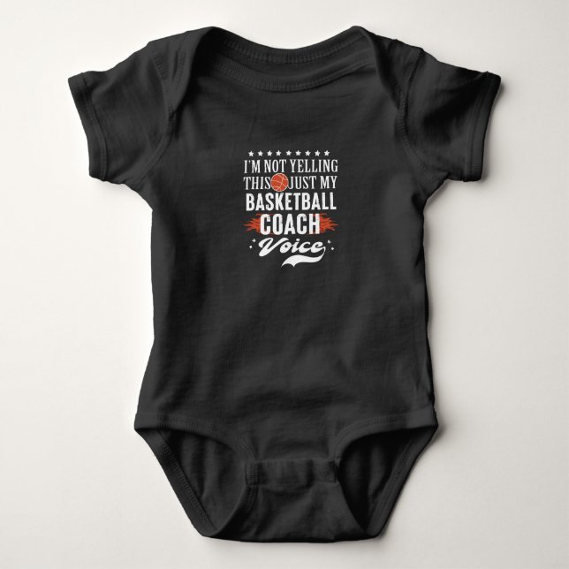Basketballmannschaft| Ich schreie nicht Baby Strampler (Vorderseite)