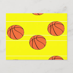 Basketballmuster Postkarte