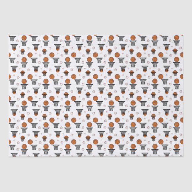 Basketballmuster Seidenpapier (Vorderseite)