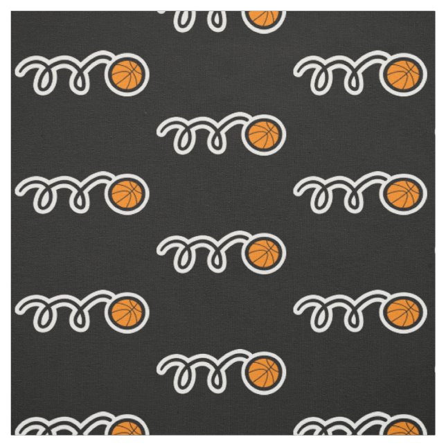 Basketballmuster | Sport-Textil-Druck Stoff (Muster)