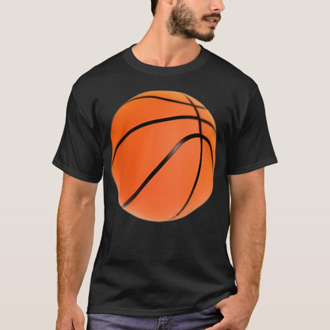 Basketballmuster T-Shirt (Vorderseite)