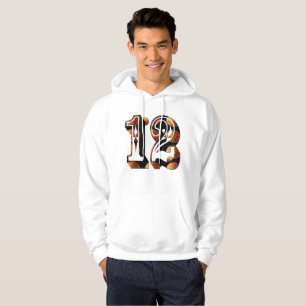Basketballnummer 12 Picture-Logo, Hoodie