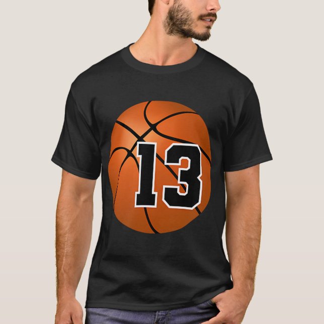 Basketballnummer 13 T-Shirt (Vorderseite)
