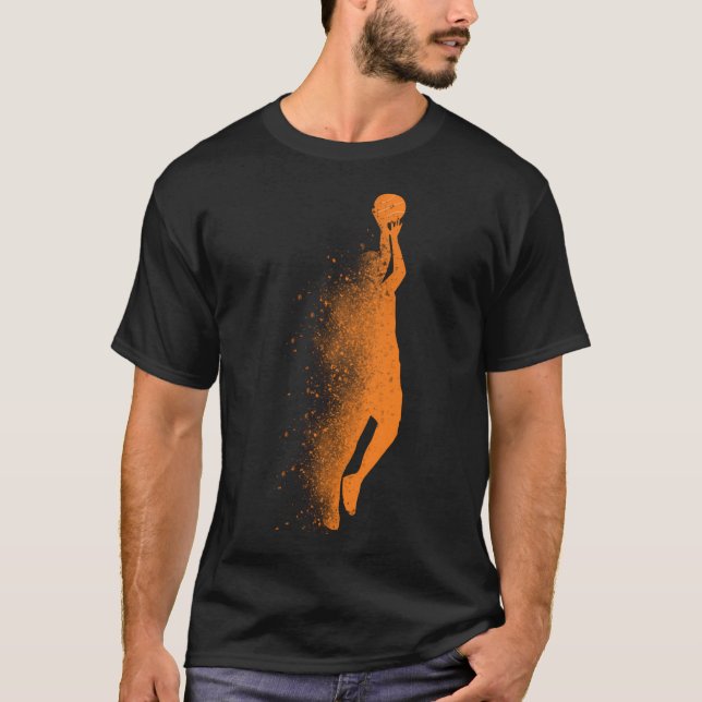 Basketballorange T-Shirt (Vorderseite)