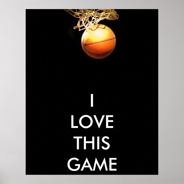 Basketballplakat - Panoramaposter Poster (Vorne)