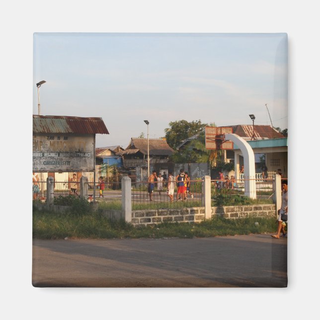 Basketballplatz Magnet (Vorne)