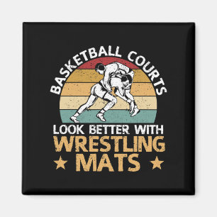 Basketballplätze sehen mit Wrestling besser aus Magnet