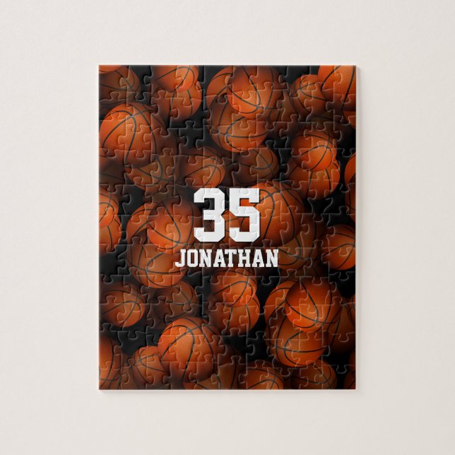Basketballs Jungen personalisierten Mädchen (Vertikal)