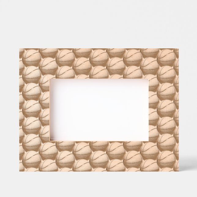 Basketballs Laser Etted Picture Frame Geätzte Rahmen (Vorderseite)