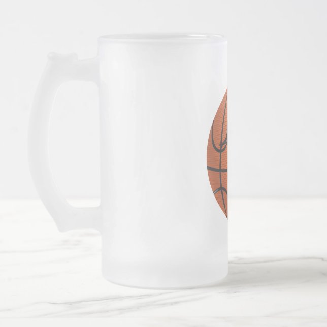 Basketballschläger Mattglas Bierglas (Links)
